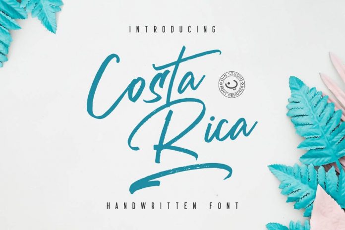 Costa Rica - Brush Font