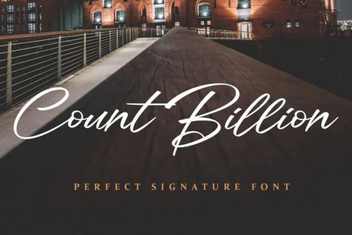 Count Billion Font