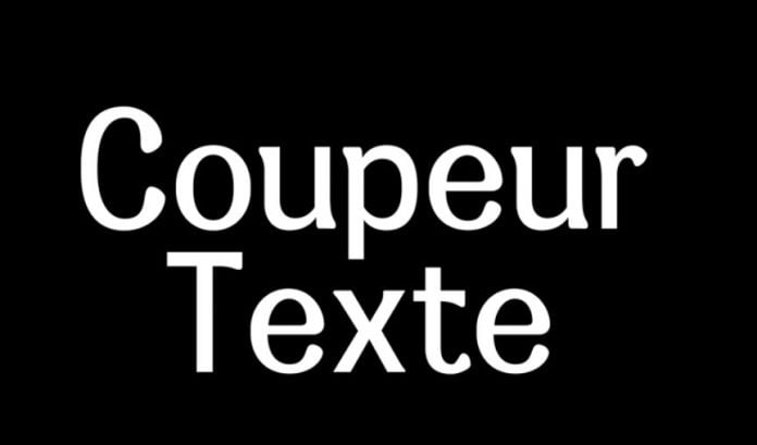 Coupeur texte Font