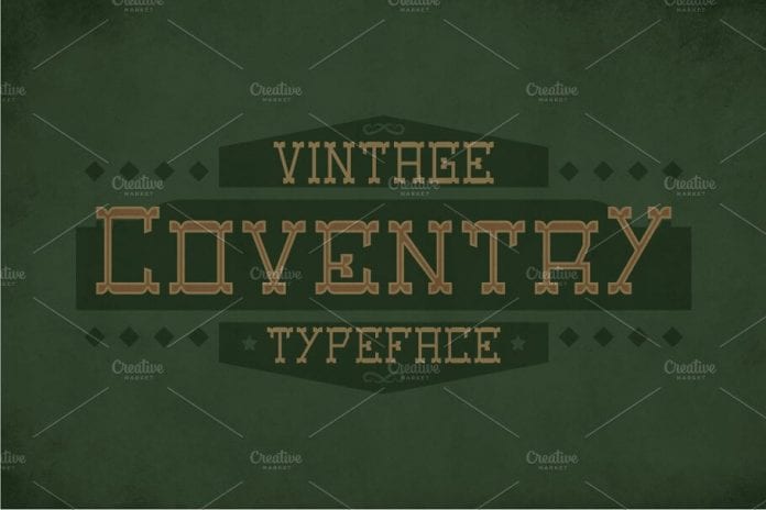 Coventry Label Typeface Font