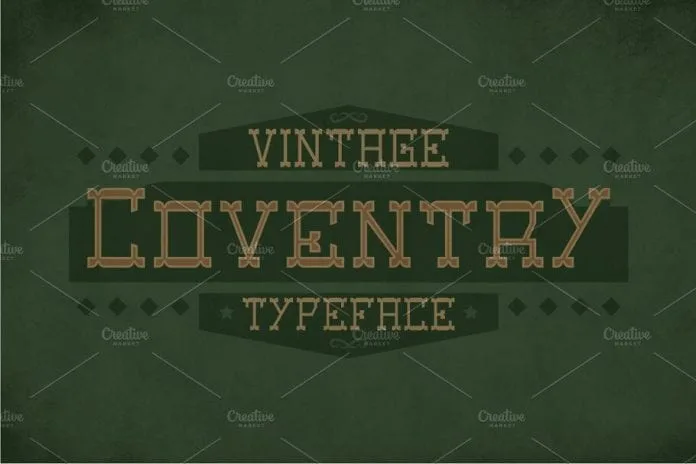 Coventry Label Typeface Font