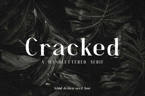 Cracked Font