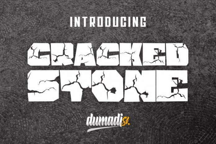 Cracked Stone Font