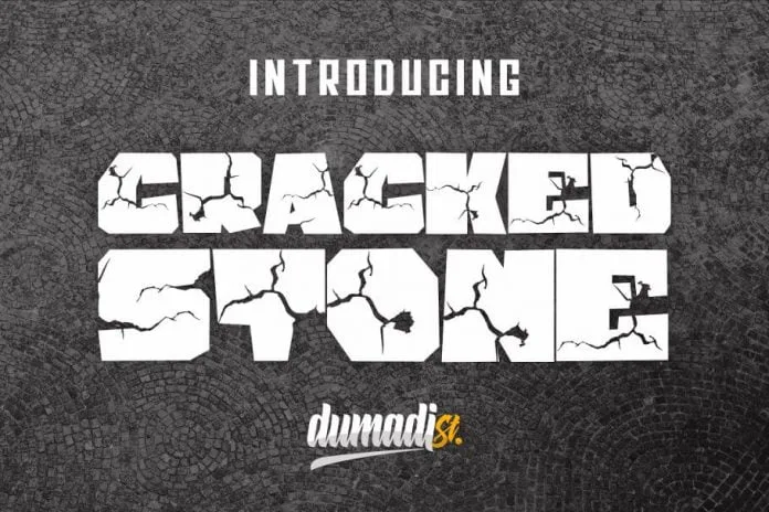 Cracked Stone Font