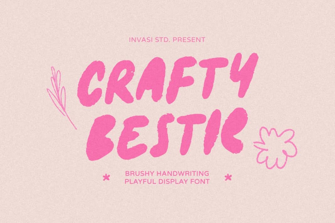 Crafty Bestie - Playful Brush Font
