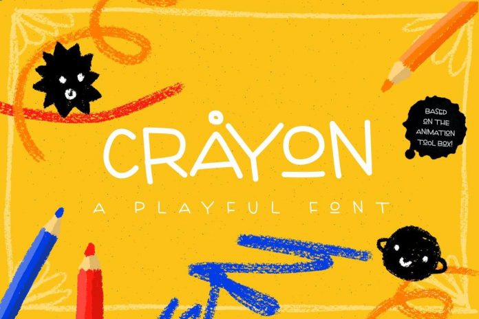 Crayon - playful handmade font