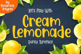 Cream Lemonade Font