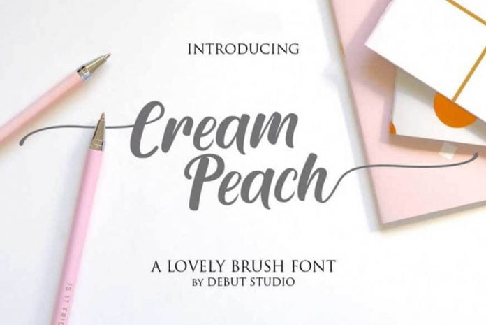 Cream Peach Font
