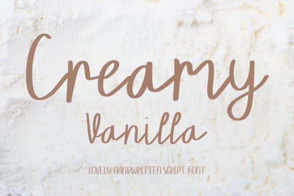 Creamy Vanilla Font