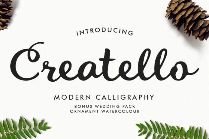 Creatello Script Font
