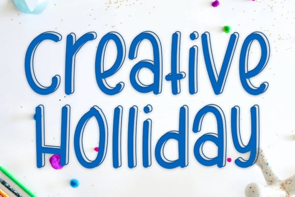 Creative Holliday Font