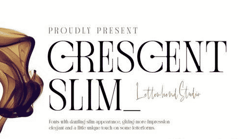 Crescent Slim Font