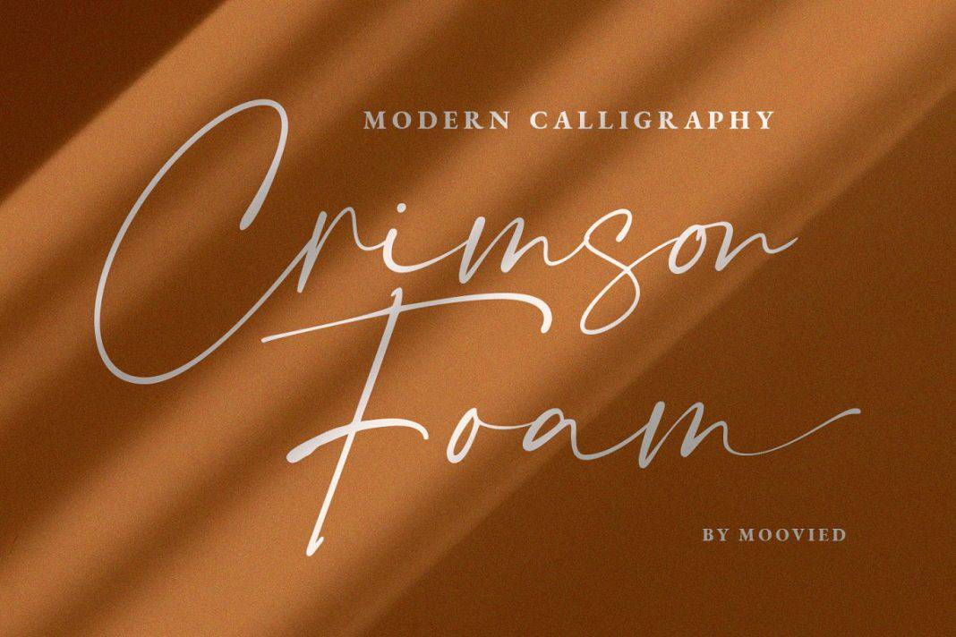 Crimson Foam Chic Stylish Font