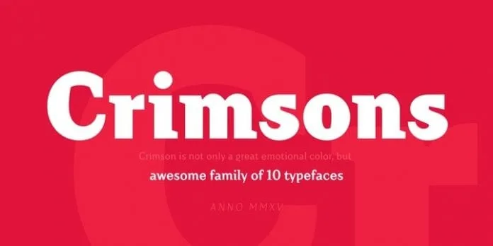 Crimsons Font Family
