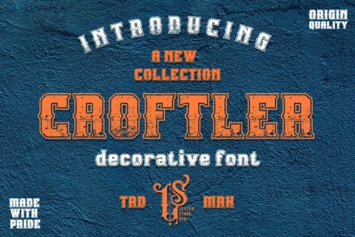Croftler - Retro Rough Font