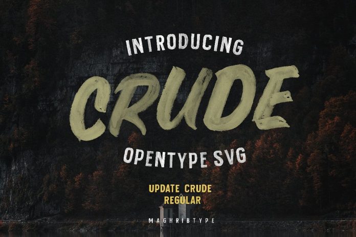 Crude OpenTypeSvg UPDATE Font