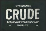 Crude OpenTypeSvg UPDATE Font