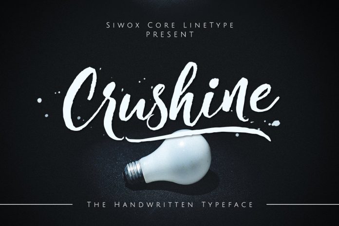 Crushine Wet Brush Script Font
