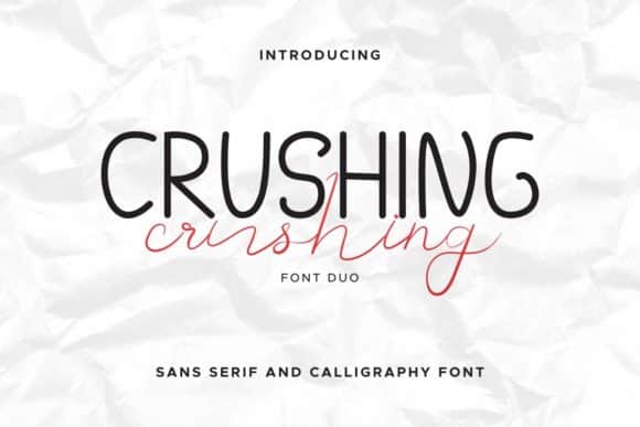 Crushing Duo Font