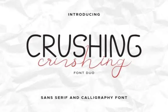 Crushing Duo Font