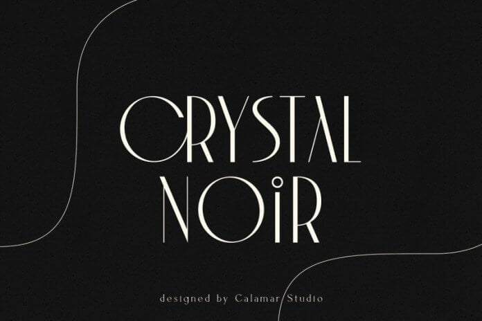 Crystal Noir Sans Serif Font