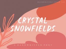 Crystal Snowfields Font