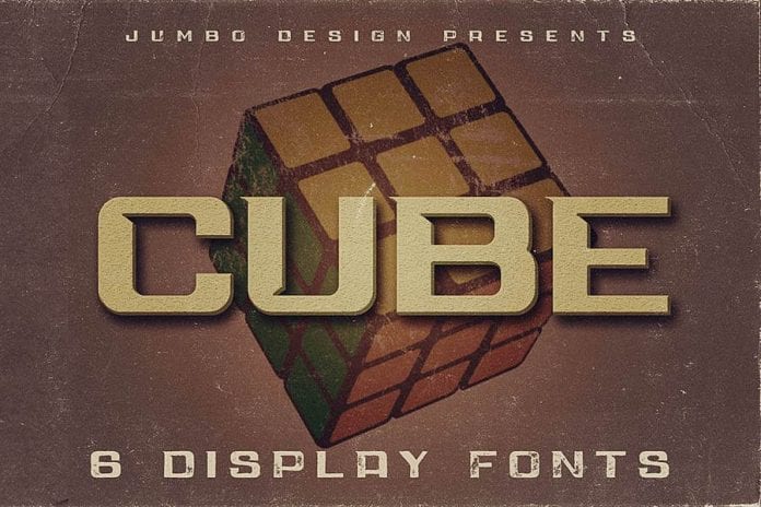 Cube Display Font