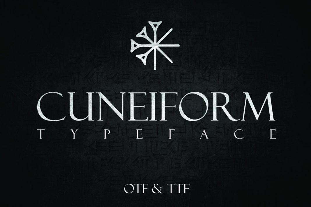 Cuneiform - An Ancient Typeface Font