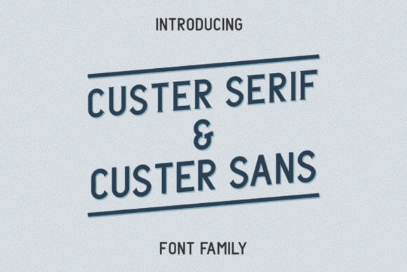 Custer Family Font