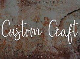 Custom Craft Font