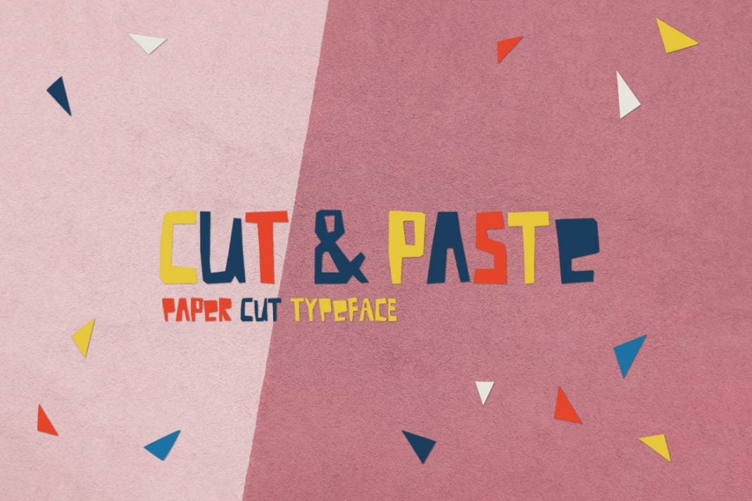 Cut And Paste - Paper Cut Font