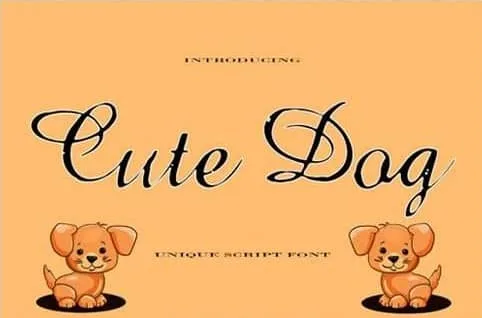 Cute Dog Font