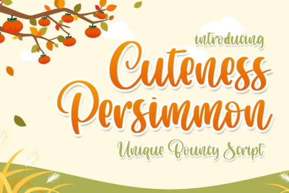 Cuteness Persimmon Font