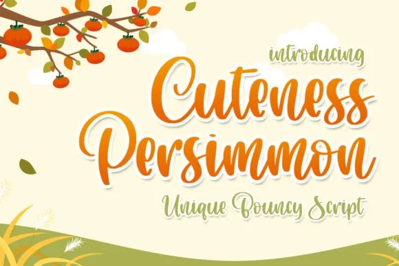 Cuteness Persimmon Font