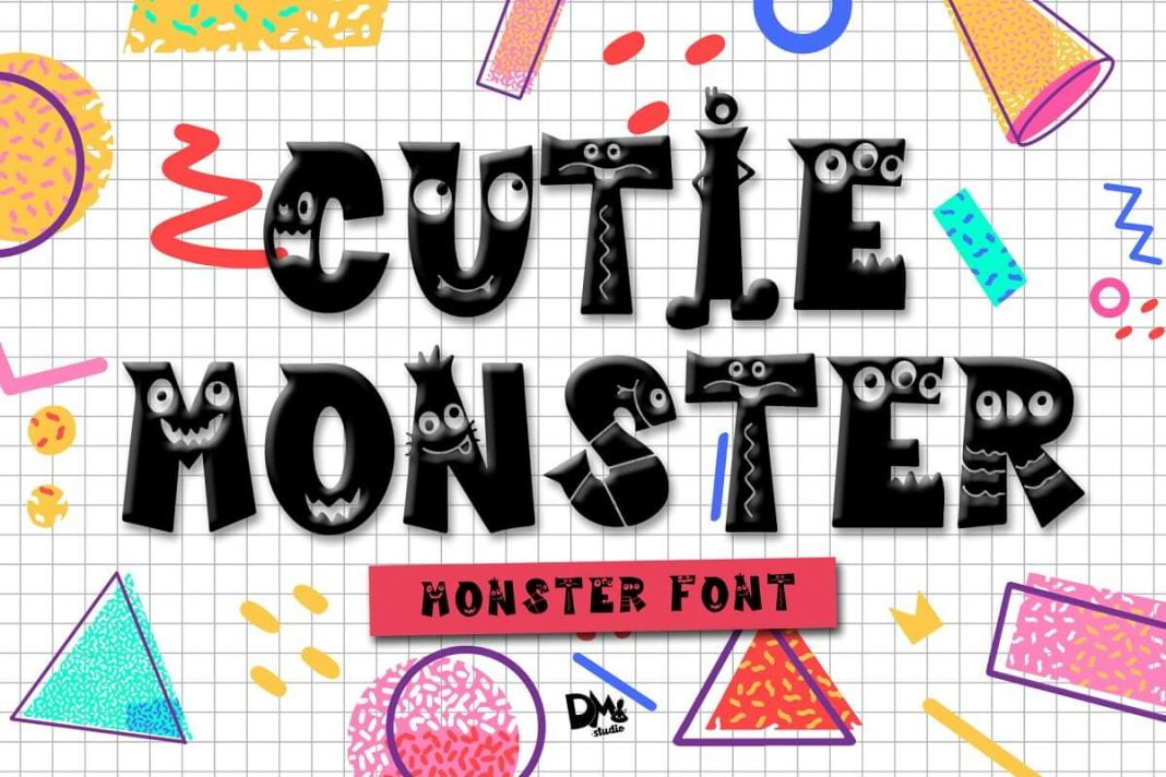 Cutie Monster - Monster Font