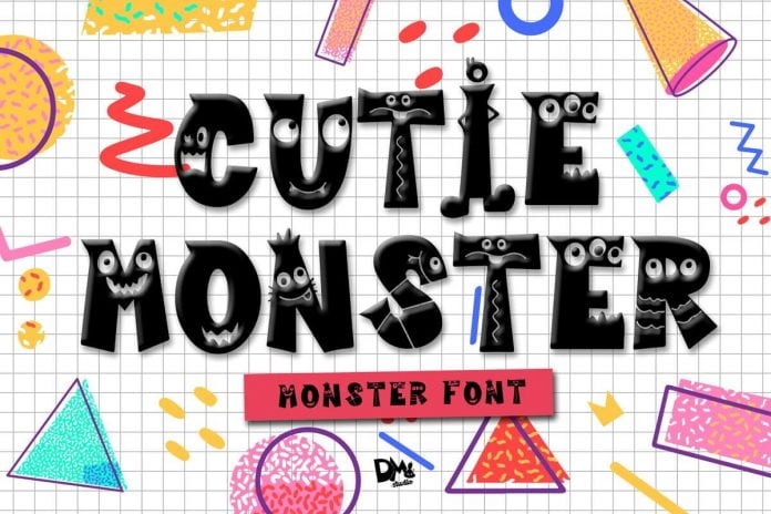 Cutie Monster - Monster Font