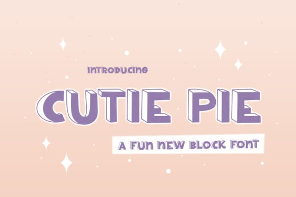 Cutie Pie Font