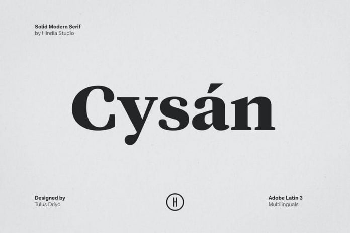 Cysan - Modern Serif font