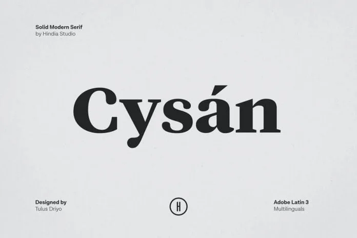Cysan - Modern Serif font