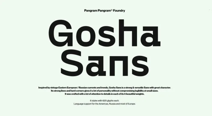 Gosha Sans Font
