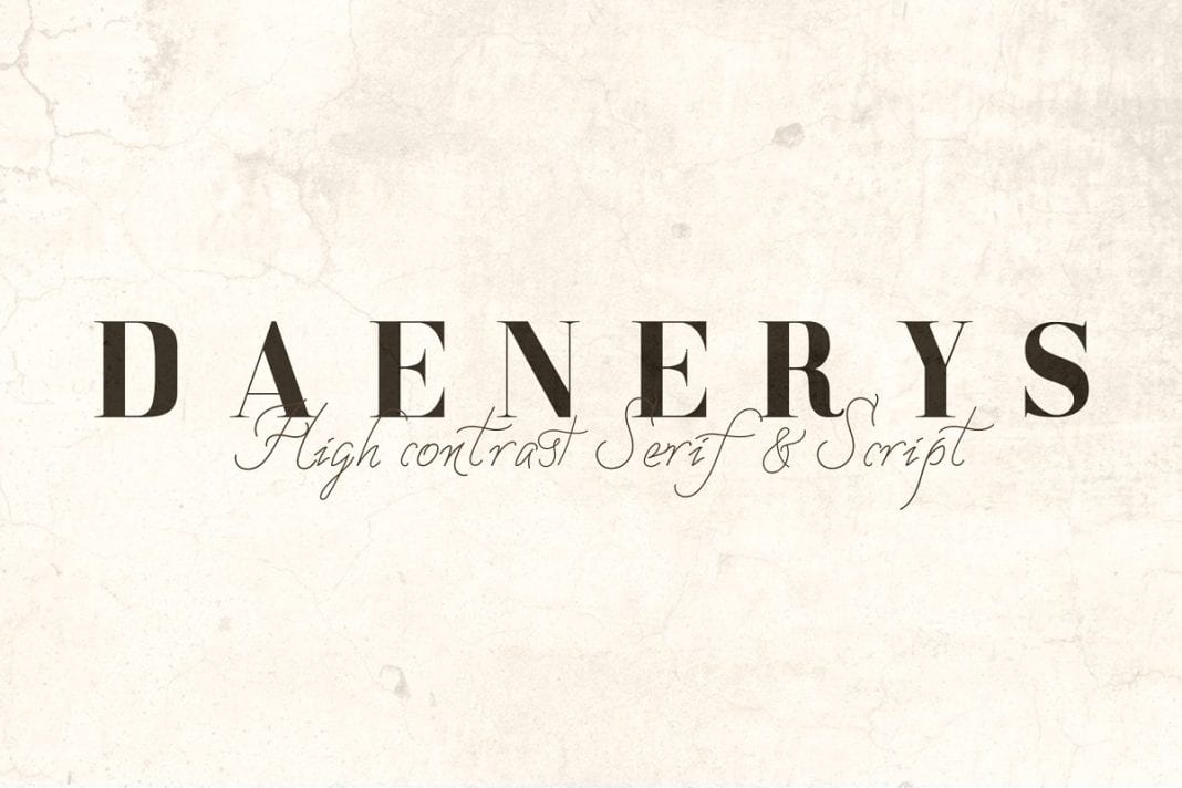 DAENERYS Serif and Script Font Duo