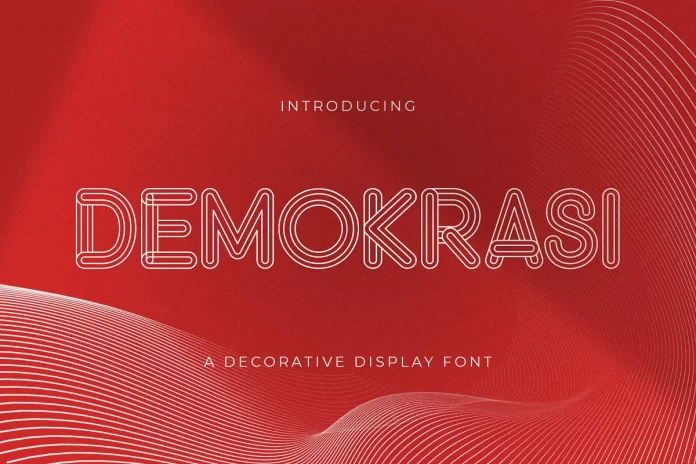 DEMOKRASI - Decorative Display Font