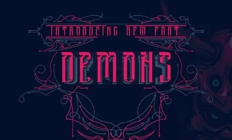 DEMONS - Blackletter Font