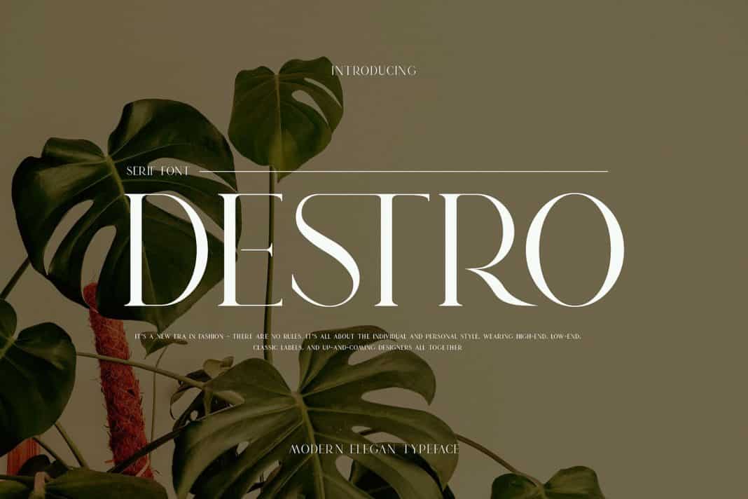 DESTRO - Serif Ligature Font