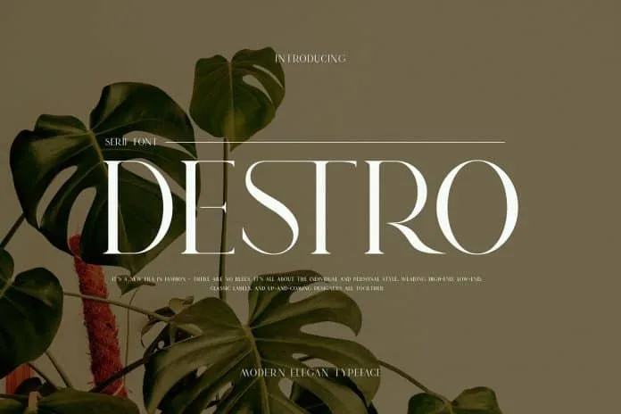 DESTRO - Serif Ligature Font