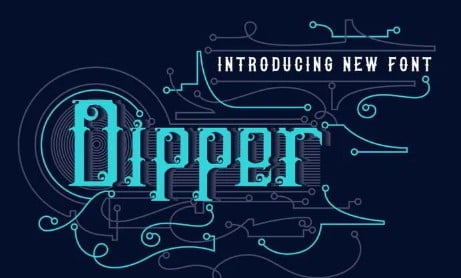 DIPPER - Blackletter font