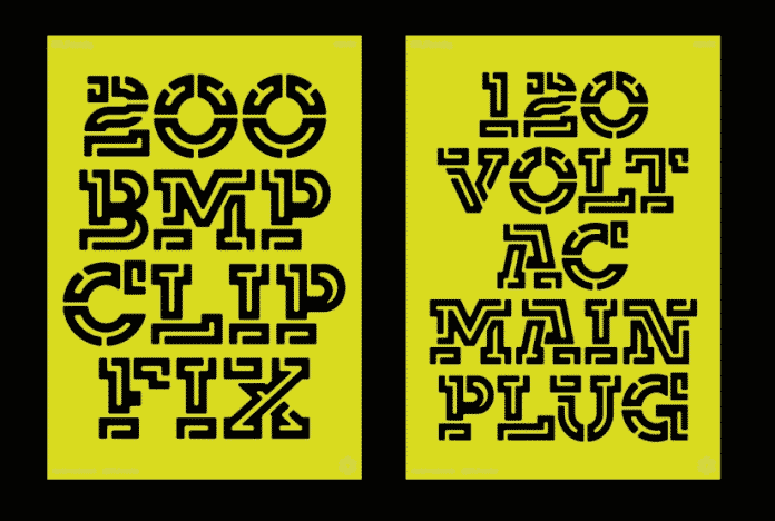 DR Analog Display Font