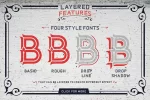 Dacota Layered Typeface Font