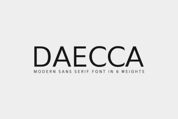 Daecca Family Font