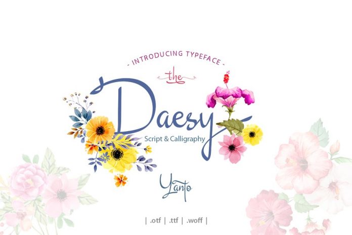 Daesy // Luxury Challigrapy Font